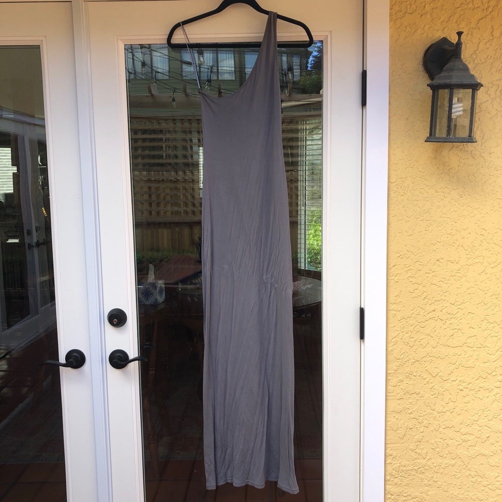 One shoulder maxi dress